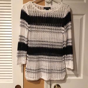 Black and white sweater